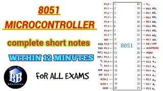 Microcontroller 8051| complete short notes | bteup | uppcl | blue box education | bbe |