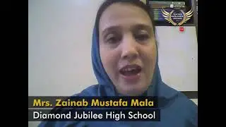 Ms. Zainab Mustafa Mala, Diamond Jubilee High School Mumbai, UniApply Teacher Excellence Awards 2021