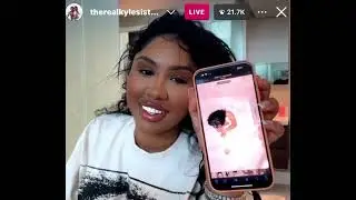 Ari Fletcher Teasing Ceiling Challenge on IG Live