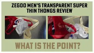 ZEGOO Men's Transparent Super Thin Thongs Review