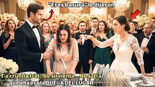 La obligaron a lavar platos en la boda por 