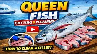 Amazing Queen Fish Cutting & Cleaning Skills | Saram Fish Cutting | Carp Fish Cutting 