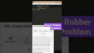 House Robber Problem Solution in Python  #shorts  #python