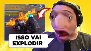 O QUE ESSE MOTOQUEIRO TINHA NA CABEÇA!?!? 😨 - REACT XRACING