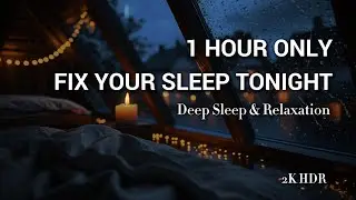 FIX YOUR SLEEP 🌧️ 1 Hour Cozy Attic Rain Sounds for Deep Sleep & Relaxation [2K HDR] #sleepmusic