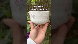 This Purple Rose Matcha Bowl Feels So Elegant 🌹💜🍵#matcha #fyp #rose #teatime #fypシ #flowers