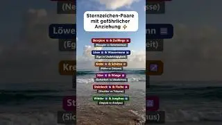 Sternzeichen-Paare mit gef&auml;hrlicher Anziehung ⚡ #horoskop #sternzeichen #astrologie #fy