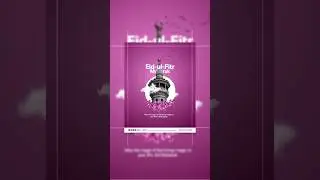 Eid Mubarak Poster Design in Pixellab #eidulfiter #pixellabediting