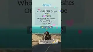 Be Generous to Prosper🫴🤍
