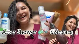 How i do skincare After Shower🚿 ✨After Shower Routine ✨#bodycareroutine #skincare #haircare #glowing