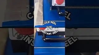 Comparing cold peel DTF to our instant peel DTF transfers! 😎 #dtfprinting #customapparel #fyp #dtf