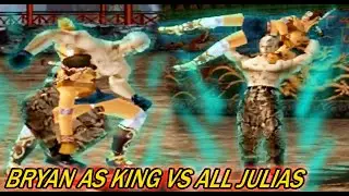 [TAS] Брайан в роли короля против всех Джулий &mdash; Tekken 3 (аркадная версия) (по запросу)