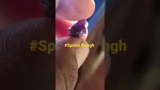 #Spinal Rough purple color 💜 very very Rare Gemston like diamond 💎 Hardness ,  from Sri Lanka 🇱🇰