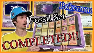 I Completed the FOSSIL Set Finally!!! Pokemon Binder Reveal!!