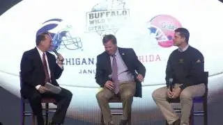 Buffalo Wild Wings Citrus Bowl, 2016: доктор Джерри Панч берет интервью у Джима МакЭлвейна и Джима Харбо