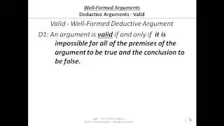 03-2-02 Valid Arguments - Definition of Valid