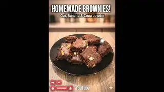 Healthy Oat Banana Brownie | No Sugar, No Maida, No Oven | Guilt-Free Chocolate Dessert