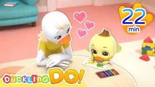 🥰😎Thank You Song + More❤️💛💚🧡| Duckling Do | Nursery Rhymes & Kids Song | Video For Babies