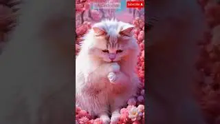 😻🌟 Majestic and Fluffy Adorable White Cat Delight #festivefelines #midjourney #aiart #cattalent #cat