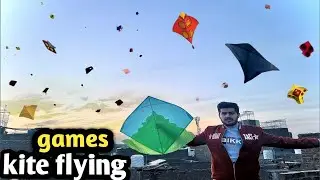 Kite flying games | cutting kite | flying kite 🪁 | Usmanalivlogs 