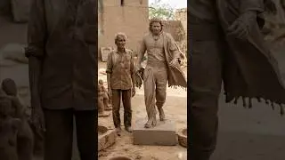 When Hands Complete Baahubali | Prabhas Clay Statue #dreamscreenai