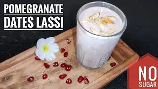 Pomegranate Dates Lassi (No sugar)