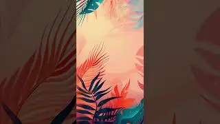 jungle tropical palm trees exotic abstract motion vertical color background loop