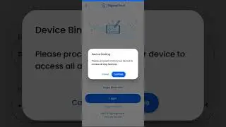 How to bind a new device using SMS verification. ( for previously bound device users )