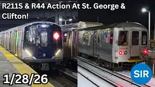 MTA Staten Island Railway: R44 & R211S PM Rush Hour Action