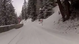 Schlitteln Bergün Fahrt