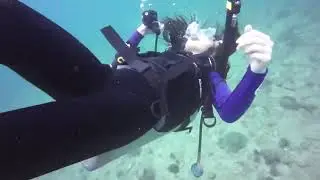 Kai blowing bubble rings :)  9-20-25 