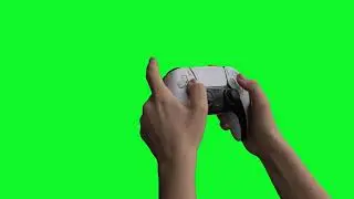 [4K] PS5 Controller - Green Screen