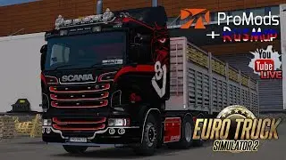 ETS2 Promods 2.43 + RusMap 2.0 Lets Drive
