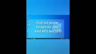 Find all specific drivers for your Amd APU and GPU