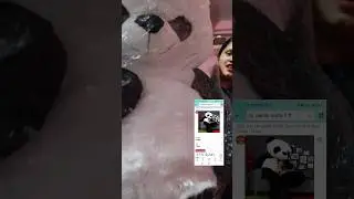let's unbox 7 ft teddy #taddybear #panda #pandagang #amazon #shorts #youtubeshorts #shortvideo #hp