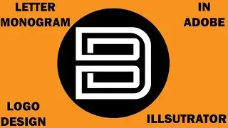 Креативный дизайн логотипа-монограммы DB Letter в Adobe Illustrator. Учебное пособие Adobe Illust...