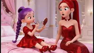 😱 OMG!  Baby Rumi Mia Doing Her First Makeup Like Her Mom Mira 👿 KPOP Demon Hunters
