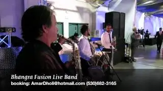 Bhangra Fusion-Live Band=Dhol, Chimpta, Trumpet, Saxophone.