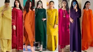 simple decant graceful one colour dress designing ideas for women and ladies 