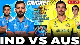 INDIA VS AUSTRALIA ODi SERIES 2025 LIVE IN REAL CRICKET 24  IND VS AUS IST ODI LIVE RC24 Amir gaming