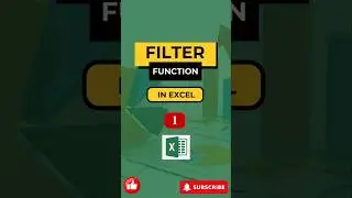 Filter function in excel with example #excel #exceltricks #filter