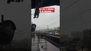 Red Alert in Mumbai‼️#redalert #monsoonalert #heavyrain #stayalert #stayhome #mustwatch #shorts