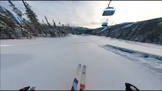 Big Sky, little skier : 360 Trees into core shot
