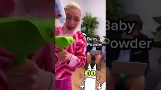 Fake Fart with Baby Powder 😂 @skitsshorts  Pets react #shorts