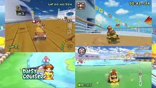 Daisy Cruiser - Mario Kart Double Dash, 7, and 8 Deluxe Comparison (7 Sounds Only) 4K