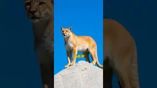 Snow Leopard vs  Mountain Lion ? #animalfacts #lion #leopard