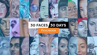 30 Faces/30 Days - Procreate (2021)