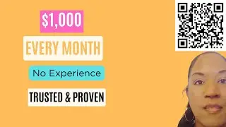 Make $1,000 Every month!  No experience required - Tried & Trusted