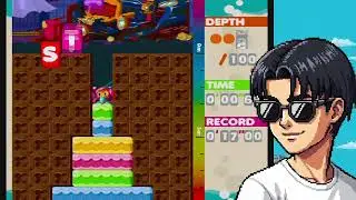 Mr. Driller [Retro game] Adapt, Learn, Drill Faster! (Time Attack)