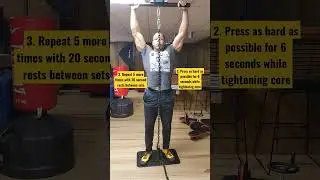 Изометрическое упражнение Брюса Ли №1: &laquo;Пресс-блокировка&raquo; #brucelee #shoulderpress #bruceleeisome...